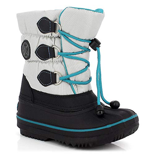 KIMBERFEEL Avalanche, Botas para Nieve Niñas, Perla, 31 EU