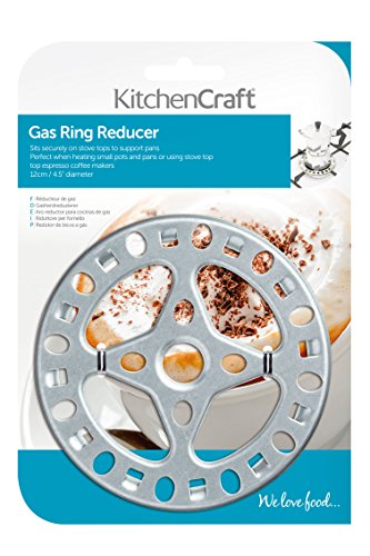 KitchenCraft Anillo Reductor para Cocina de Gas, Acero Galvanizado, 12 cm