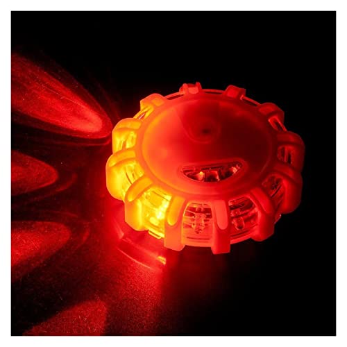 KUAIKUAI BAI Shi Wu 3 unids/Set Coche Emergencia Strobe Flashing Advertencia Advertencia Techo Road Lámpara de Seguridad Roadside Naranja Magnético Base Luz