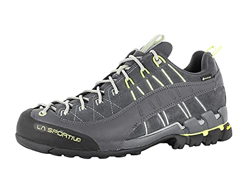 LA SPORTIVA Hyper GTX - Zapatillas de escalada impermeables para hombre con Goretex, Carbono neón, 45.5 EU