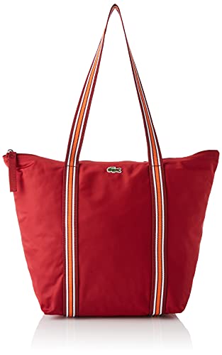 Lacoste NF3619YA, Bolsa de Compras para Mujer, Rojo (Bordeaux), Talla única