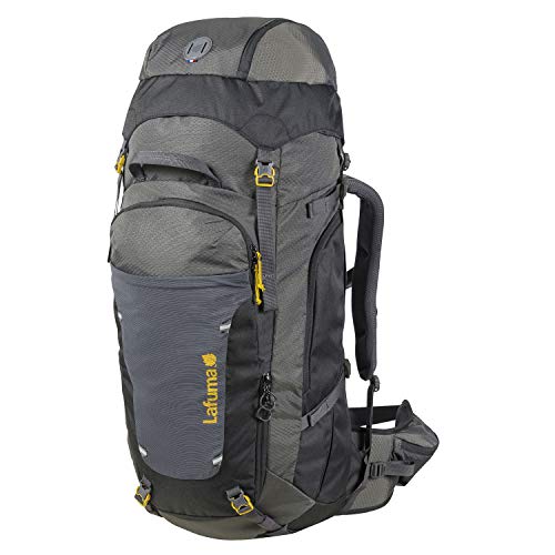 Lafuma - Access 65+10 - Mochila Unisex para Senderismo, Trekking y Viaje - Volumen Extensible 65+10 L - Gris/Negro