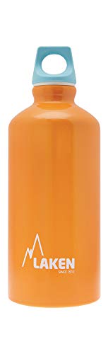 Laken Futura Botella de Agua, Cantimplora de Aluminio Boca Estrecha 0,75L, Naranja