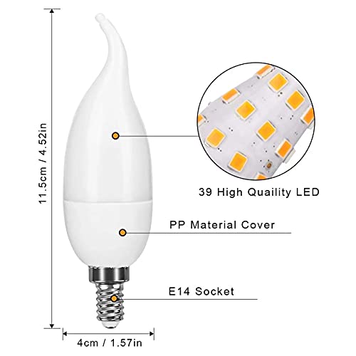 Lámpara De Vela LED 9W E27 E14 E12 Bombilla De Llama 85-265V LED Flame Effect Fire Light Bulbs Parpadeo De La Decoración De Emulación Lámpara LED,Long,E27