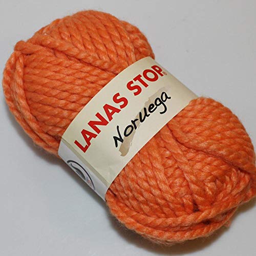 Lanas Stop Noruega Ovillo de Color Naranja