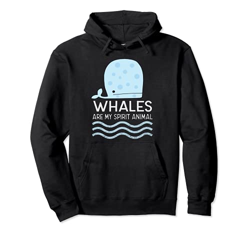 Las ballenas son mi animal espiritual Orca Whale Lover Sudadera con Capucha