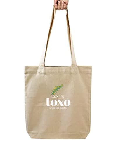 latostadora Bolsa de tela Tote bag con asas Bolsa De Tela Son Un Toxo, Pero Hai Que Quererme. - Natural M - ref. 3259451-P