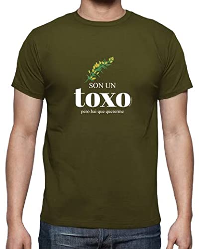 latostadora Camiseta Manga Corta Camiseta Son Un Toxo, Pero Hai Que Quererme - para Hombre - Army L - Ref. 3041671-P