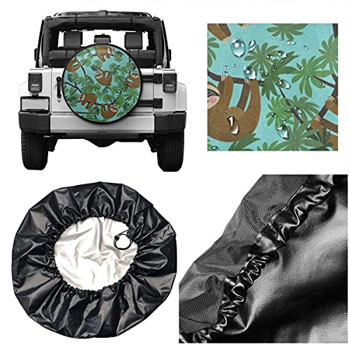 Leagard Palm Tree - Cubiertas de repuesto universales para neumáticos de repuesto a prueba de polvo, para remolques, SUV, accesorios de caravana y muchos vehículos