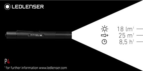 Led Lenser P4 BM Linterna LED, Negro