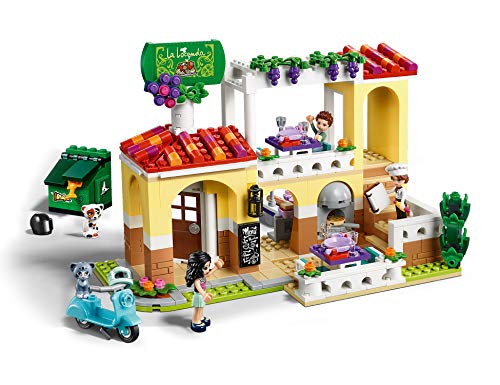 LEGO Friends - Restaurante de Heartlake City Nuevo juguete de construcción de Edificio con mini muñecas, incluye Scooter de juguete (41379)