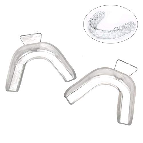 Leluckly1 Estuche de Cocina Multifuncional Multifuncional 10PCS Blanqueamiento de Dientes Cuidado Transparente Casero curado por Calor Termoformado Bandeja de Dientes