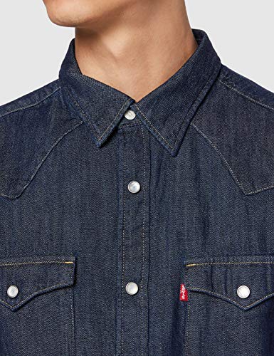 Levi's Barstow Western Standard Camisa, Blue (Red Cast Rinse Marbled T2 H2 19 0000), Medium para Hombre