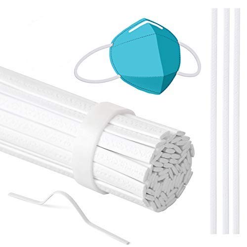 LIHAO 60 Tiras de Puente de Nariz Plástico Ajustable para DIY Protección Nasal y Bucal (0,3x10cm)