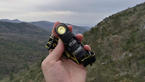 Linterna frontal LED Armytek Elf C1 blanco cálido Multifunción Recargable por Micro USB + Batería 18350 Li-Ion