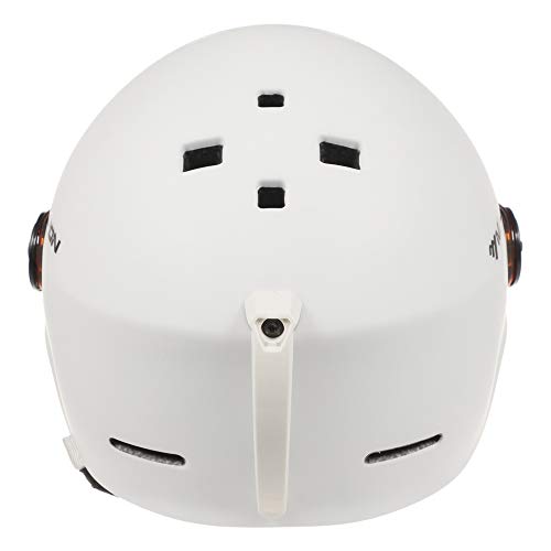 Lixada Casco de Esquí con Orejeras y Gafas Casco de Esquí de Seguridad Casco de Esquí Profesional Hombres y Mujeres