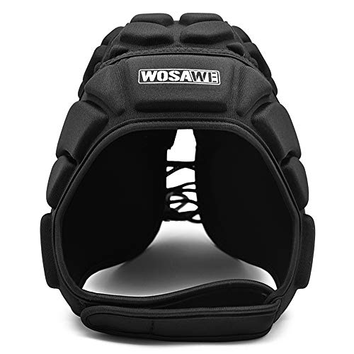 Lixada Casco de Portero Ajustable Protector de Cabeza para Fútbol Rugby Deportes