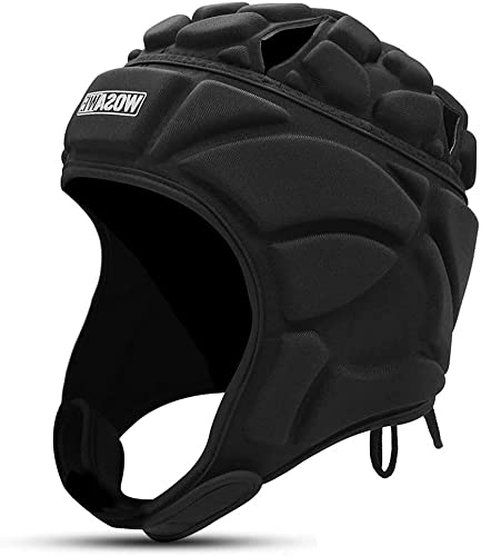 Lixada Casco de Portero Ajustable Protector de Cabeza para Fútbol Rugby Deportes