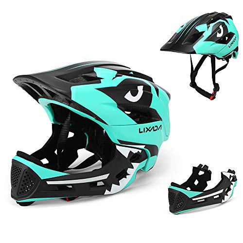 Lixada Casco Integral Niños Desmontable Casco de Seguridad Deportivo para Ciclismo Patinaje Patineta