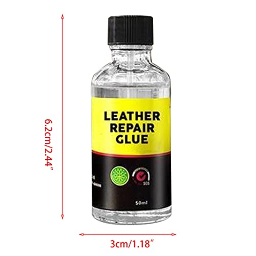 LIZHILIAN Pegamento Adhesivo de Cuero Pegamento líquido Lavable Reparación de arañazos Pegamento Suave 30/50 ml Cinturón Sofá Bolsas Zapatos Chaqueta Reparación de arañazos