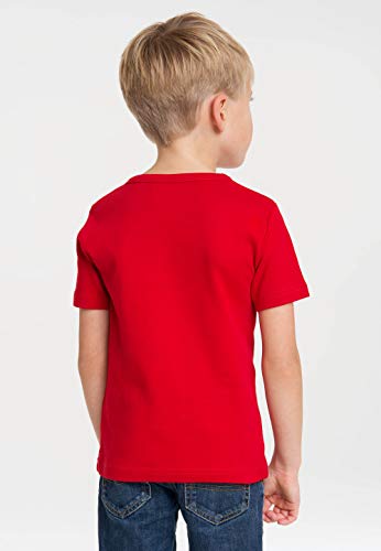 Logoshirt Camiseta para niño Flash - Logotipo, DC Comics - Flash - Logo - Camiseta con Cuello Redondo Rojo - Diseño Original con Licencia, Talla 122/134, 7-9 años