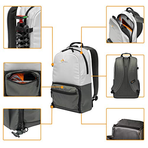 Lowepro LP37234-PWW - Mochila para cámara Ext. Truckee BP 150 LX, para Tablet 10", DSLR compacta/cámara sin espejo, Sony, Canon, Nikon, con 2º objetivo, Gimbal, Dron, DJI, Osmo, Mavic, gris claro