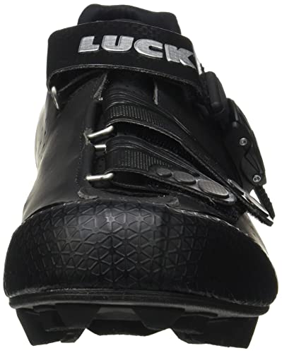 LUCK Zapatillas de Ciclismo MTB ODÍN con Suela de Carbono y Cierre milimétrico de precisión. (45 EU, Negro)