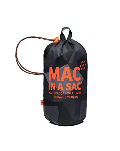 Mac in a Sac 1219BLKCM L Edition - Chubasquero unisex, diseño de camuflaje, color negro, talla L