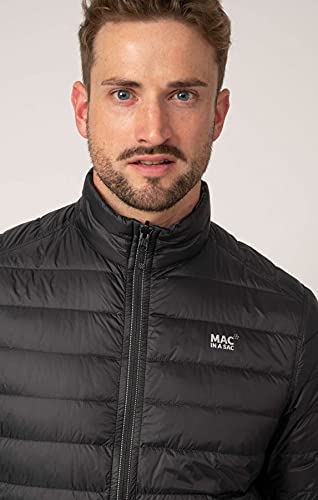 Mac in a Sac Polar-Daunenjacke Chaqueta de plumón, Hombre, Negro Intenso – Gris Oscuro, XX-Large