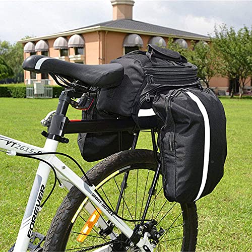 MAIKEHIGH Ajustable Carrier Trasera para Bicicleta portaequipajes Bicicleta Accesorios Soporte de Equipo Footstock Bicicleta Portador Estante con Reflector