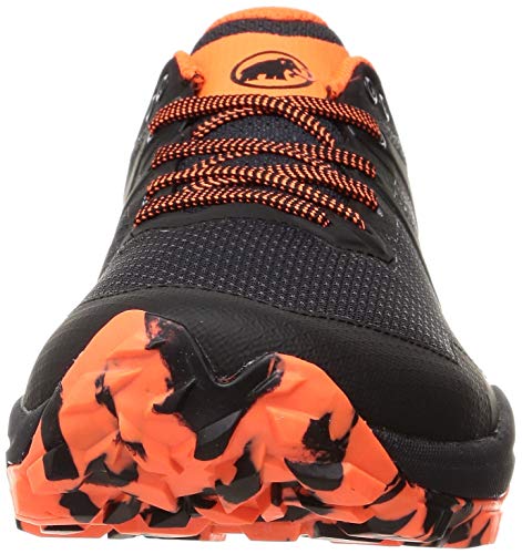 MAMMUT SERTIG II Low, Zapatillas de Senderismo Hombre, Black/Vibrant Orange, 46 2/3 EU