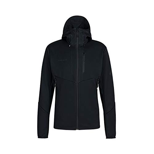 Mammut Ultimate Vi Hooded Chaqueta de Softshell, Hombre, Negro, XX-Large