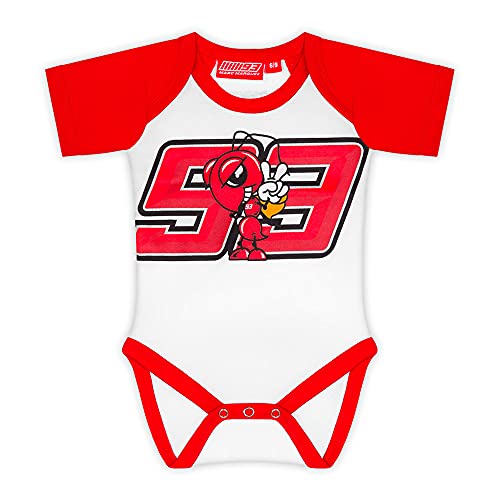 Marc Marquez Body 93 Blanco 9/12 Meses