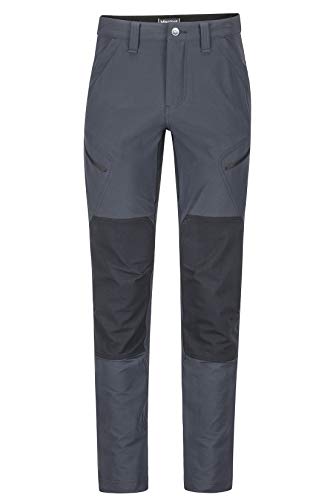 Marmot Highland Pant Pantalones Montaña Softshell, Pantalones De Senderismo, Repelente Al Agua, Transpirable, Hombre, Black, 28