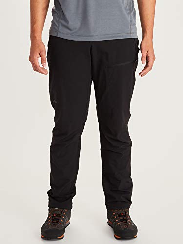 Marmot Scree Pant Pantalones montaña Softshell, Pantalones de Senderismo, Repelente al Agua, Transpirable, Hombre, Black, 30