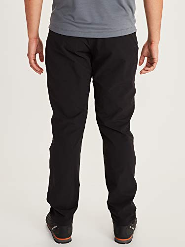 Marmot Scree Pant Pantalones montaña Softshell, Pantalones de Senderismo, Repelente al Agua, Transpirable, Hombre, Black, 30