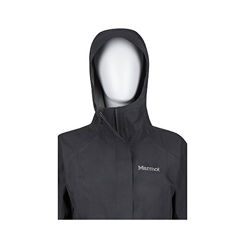 Marmot Wm's Essential Jacket Chubasqueros, Chaqueta Impermeable, A Prueba De Viento, Impermeable, Transpirable, Mujer, Black, M