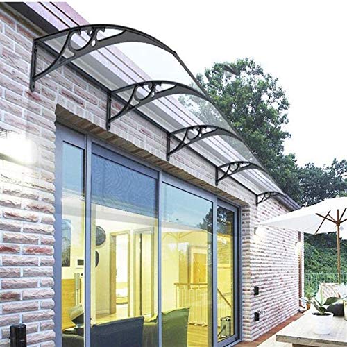 Marquesina Para Aluminio, Toldo Transparente Silencioso, Cortina de Ventana de Villa de Balcón, Cubierta de Puerta de Ventana Para Protección Contra La Lluvia, Nieve Y Luz Solar ( Size : 60*60cm )