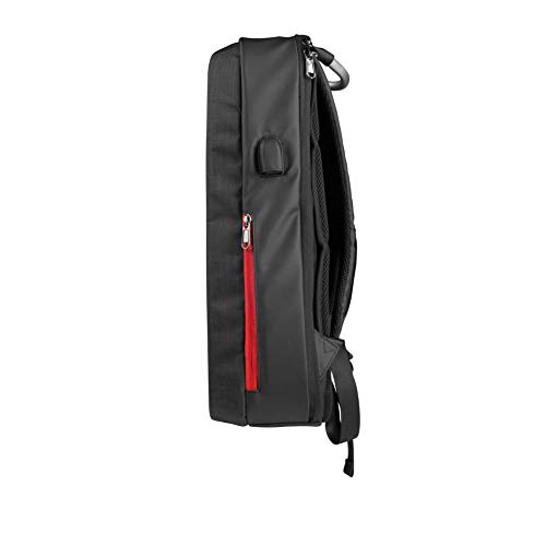 Mars Gaming MB2, Mochila Gaming Impermeable, 17,3'', USB Externo, TSA, Negro