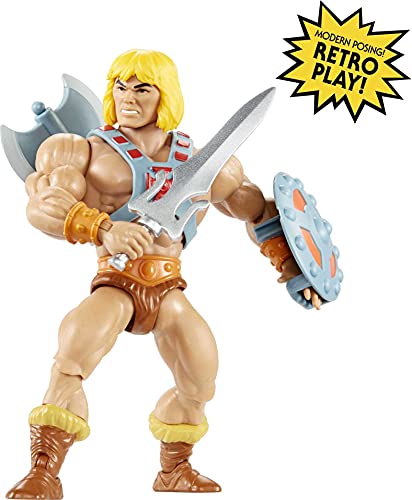 Masters of the Universe He-Man, figura de acción para niños y niñas +6 años (Mattel GNN85)