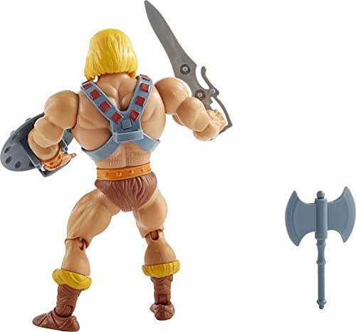 Masters of the Universe He-Man, figura de acción para niños y niñas +6 años (Mattel GNN85)