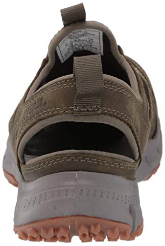 Merrell Sandle de cuero Hydrotrekker para hombre, verde (Oliva/pétalos de pincel.), 46.5 EU