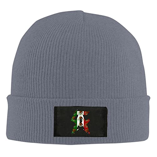 MFBTHGU Gorro de punto Canelo-Alvarez impreso cálido calavera gorras para hombres y mujeres unisex sombrero de invierno, Deep Heather2, Talla única