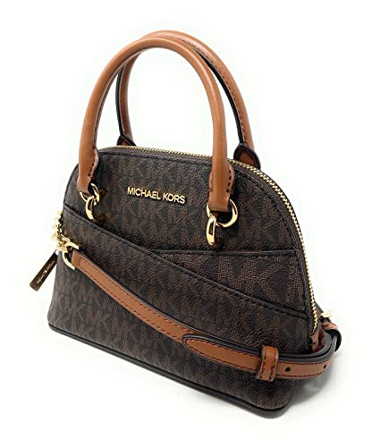 Michael Kors Jet Set Travel XS Dome Satchel Signature Brown PVC…