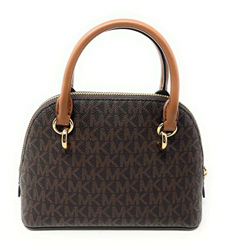 Michael Kors Jet Set Travel XS Dome Satchel Signature Brown PVC…