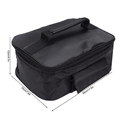 Microondas para coche, mini microondas portátil para coche, horno eléctrico de 12 V, caja de picnic de calentamiento rápido para viajes, acampar, cocinar alimentos, negro