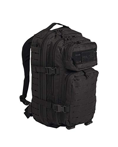 MIL-TEC Mochila US Assault Pack - SM Laser Cut - Negro