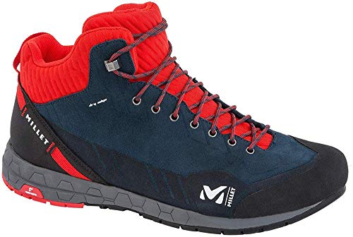 Millet AMURI Leather Mid Dry M, Zapatos de High Rise Senderismo Hombre, Azul (Orion Blue/Fire 9041), 44 EU