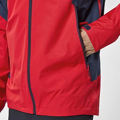 MILLET - Fitz Roy III JKT M - Chaqueta Hardshell para Hombre - Membrana Dryedge Impermeable y Transpirable - Aproximación, Senderismo, Trekking, Diario - Azul/Rojo