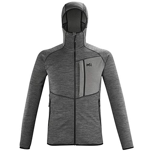 Millet - Lokka Hoodie II M - Chaqueta de regulación térmica para Hombre- Aproximación, Caminata, Trekking, Lifestyle - Negro